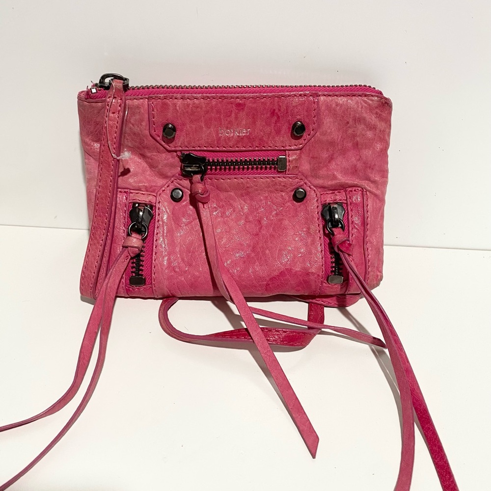 Botkier Moto City Crossbody Leather Pink Women's Bag‎